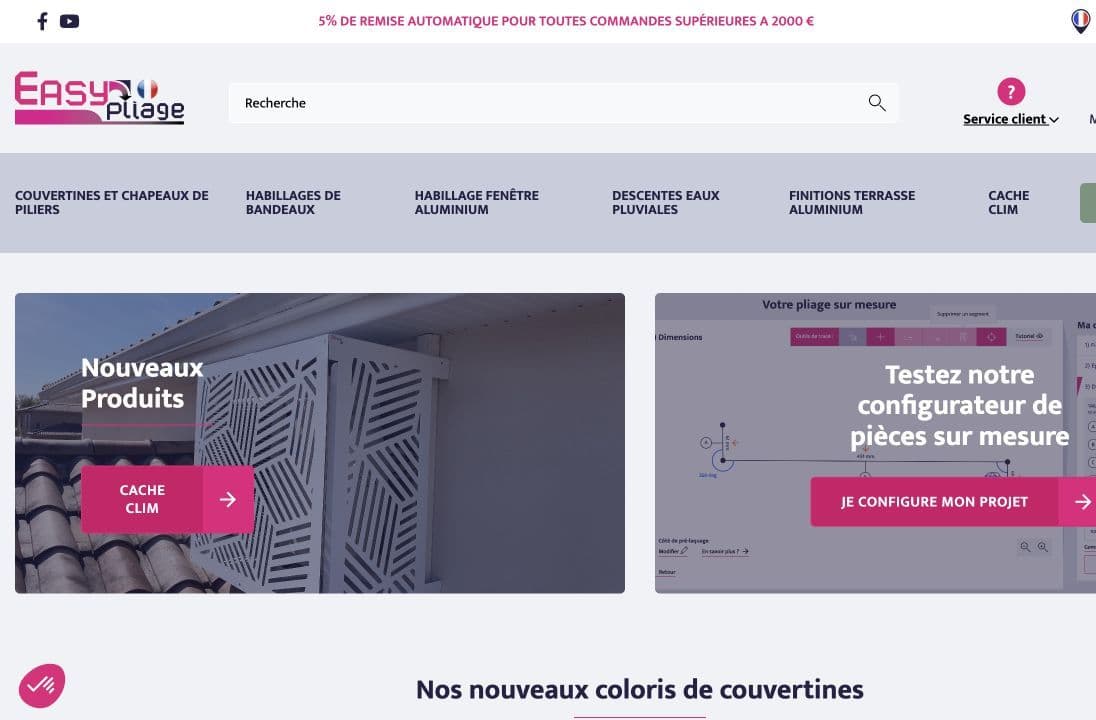 Projet web Easypliage — développement par Atypeka