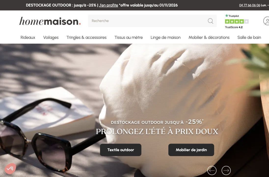Projet web HomeMaison — développement par Atypeka