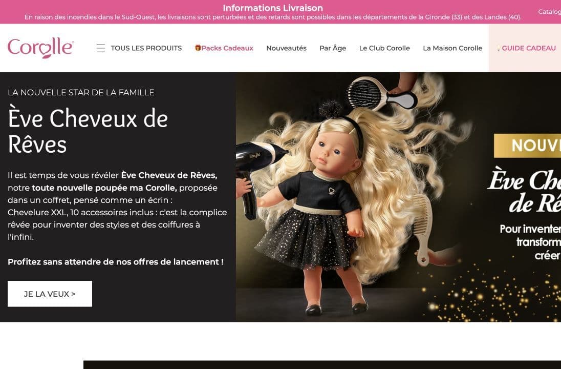 Projet web Corolle — développement par Atypeka