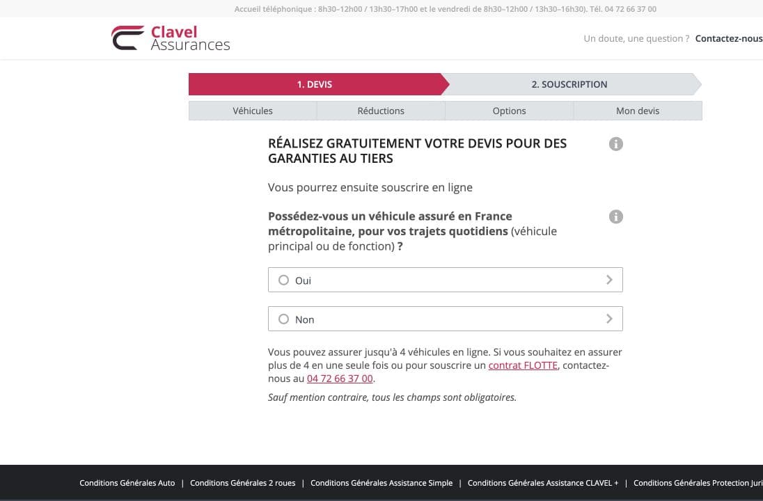 Projet web Assurances Clavel — développement par Atypeka